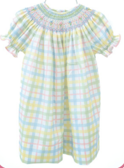 Pastel Plaid Helen Dress