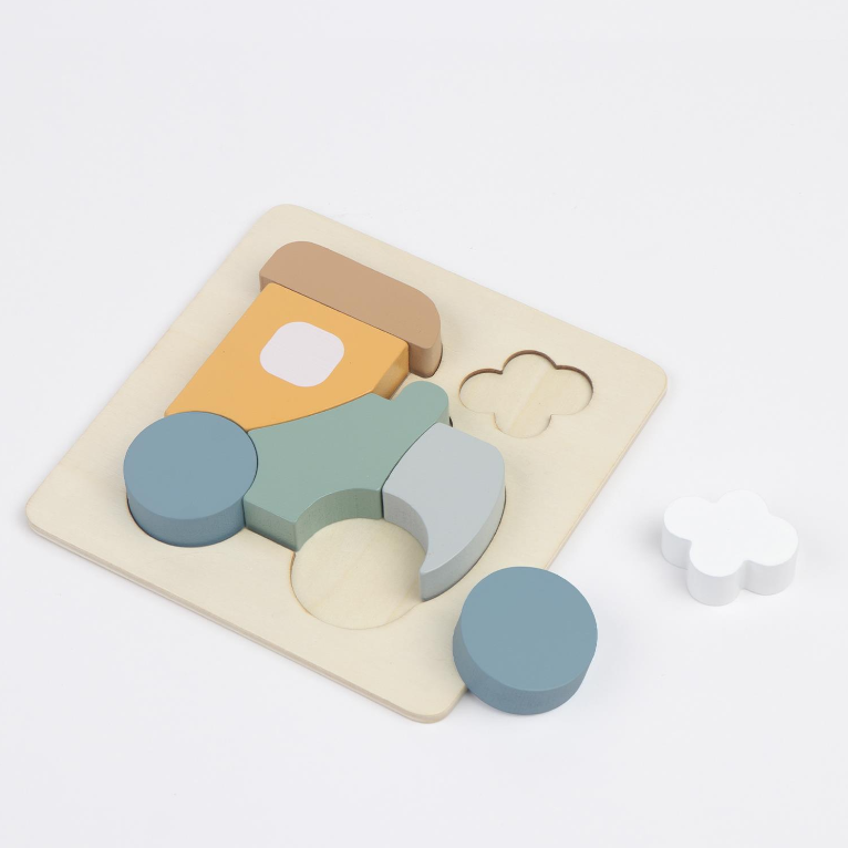 My First Vehicles Wooden Puzzle with Board