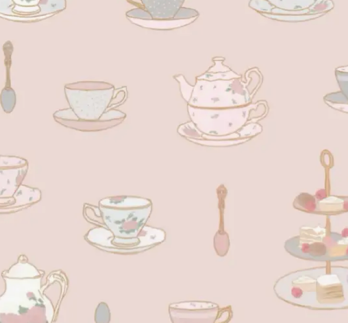 Tea Time Zippered Footie