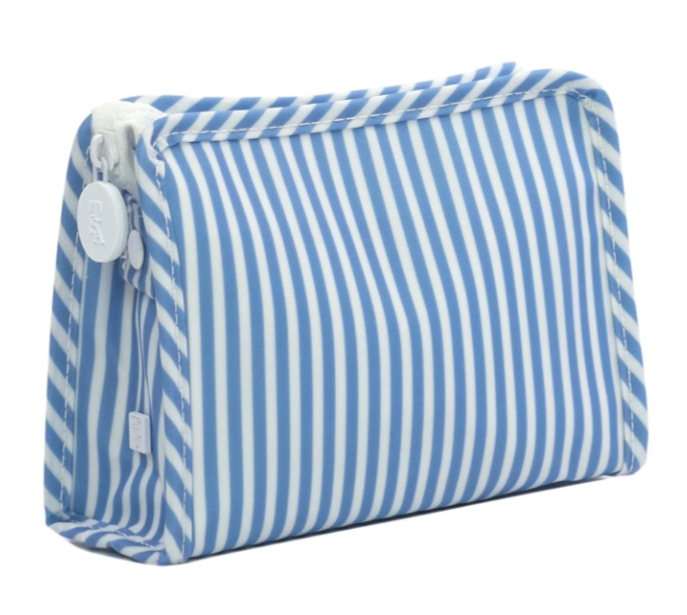 Roadie Small Zip Pouch Pimlico Stripe Chambray