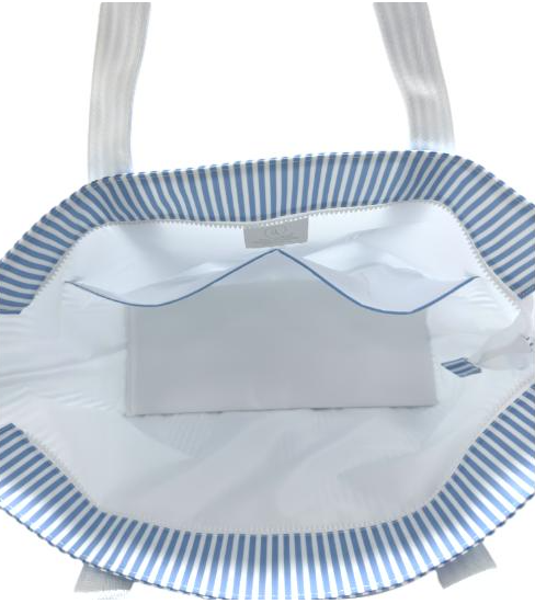 Jumbo XL Tote Pimlico Stripe Chambray