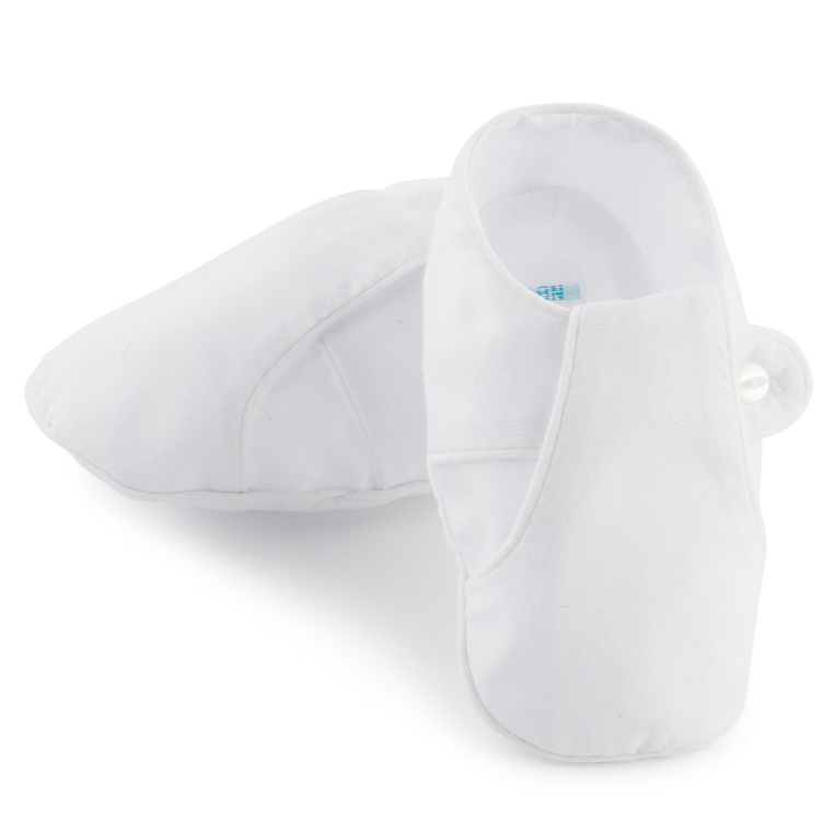 T Strap Bootie White
