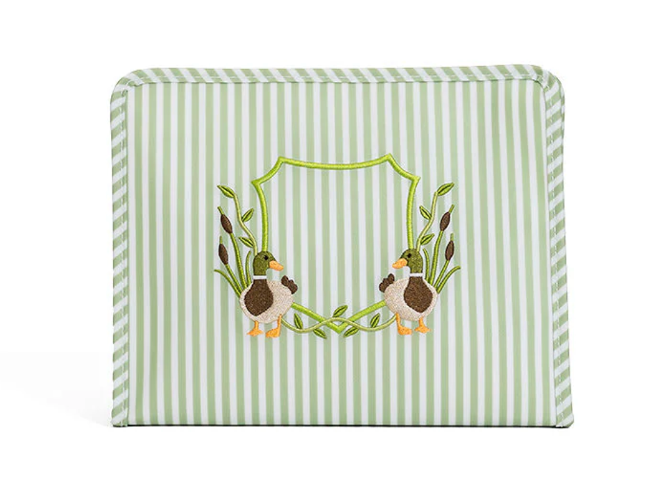 Roadie Large Zip Pouch Pimlico Duck Sage