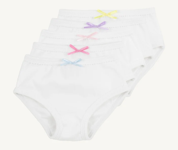 Pippy's Underpinnings Set-5 Pack Worth Ave White