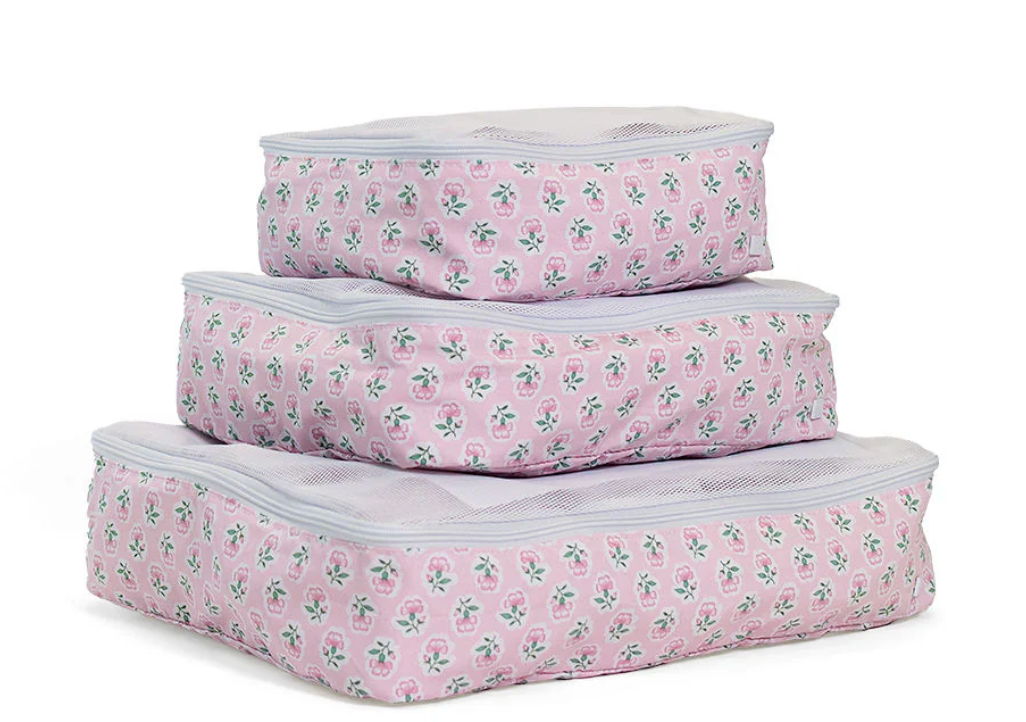 Packing Squad Packing Cubes Petite Fleur Pink