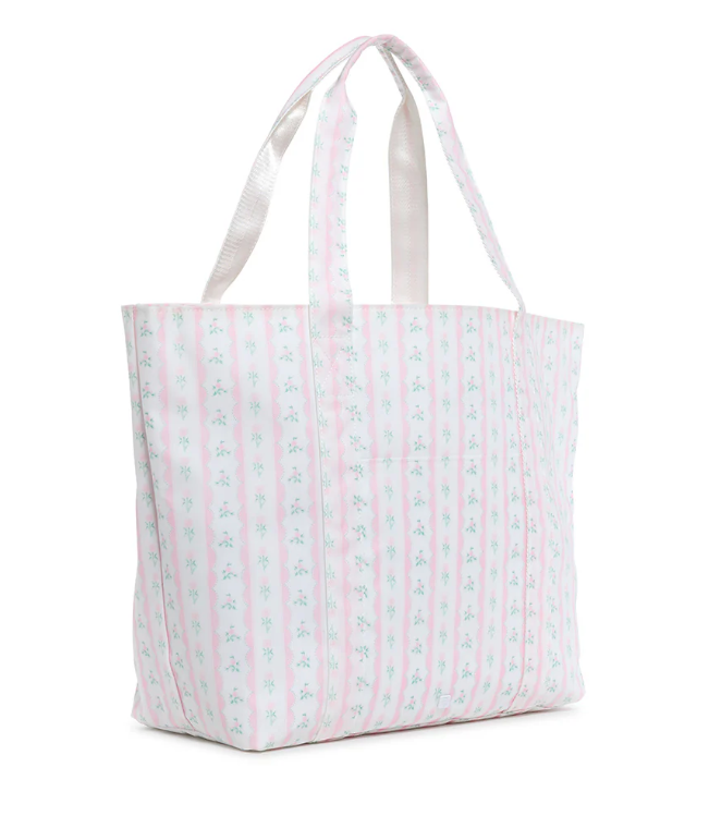 Jumbo XL Tote Ribbon Floral Pink