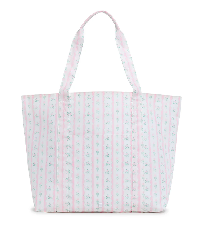 Jumbo XL Tote Ribbon Floral Pink