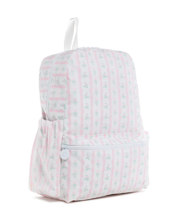 Backpacker Backpack Ribbon Floral Pink