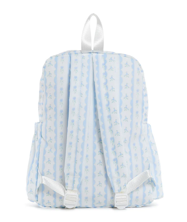Backpacker Backpack Ribbon Floral Blue