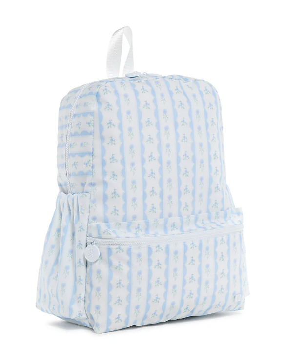 Backpacker Backpack Ribbon Floral Blue