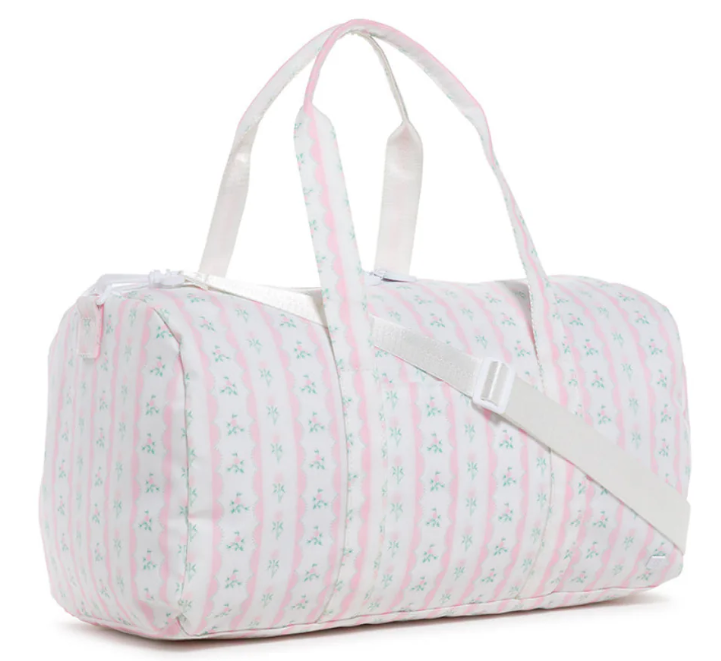 Weekender Ribbon Floral Pink Duffel Bag