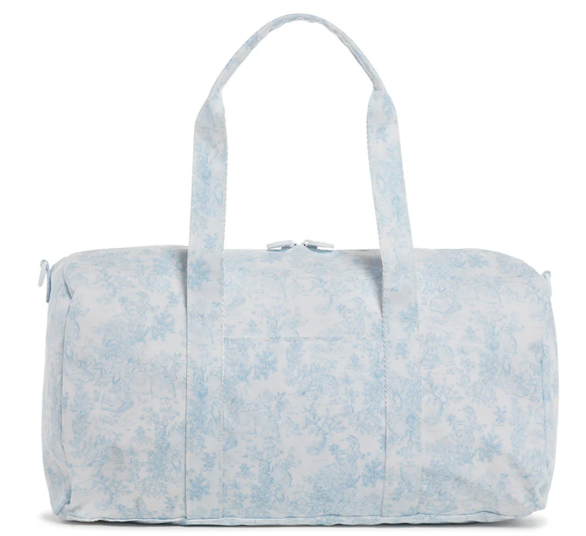 Weekender Bunny Toile Blue Duffel Bag