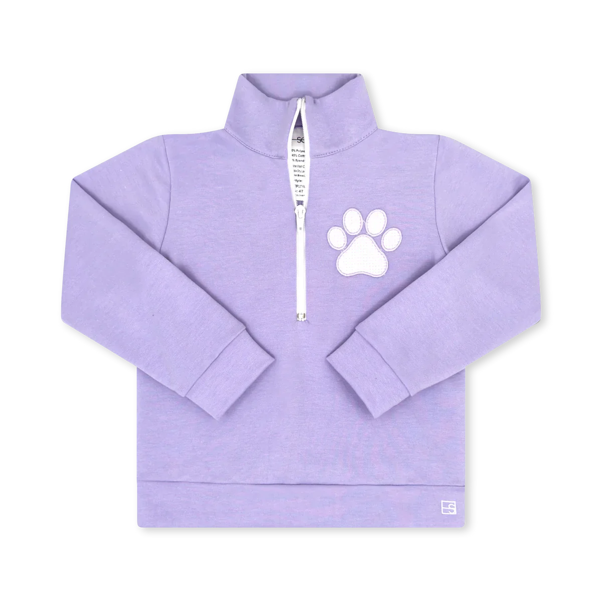 Hayden Half Zip Petal Purple Paw