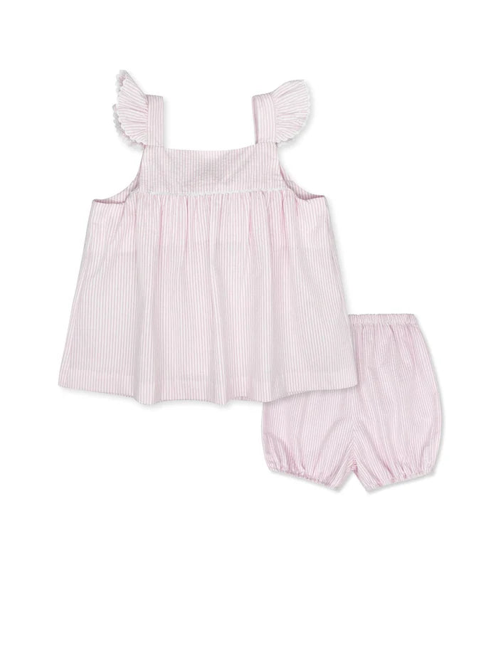 Sally Swing Set Pink Seersucker