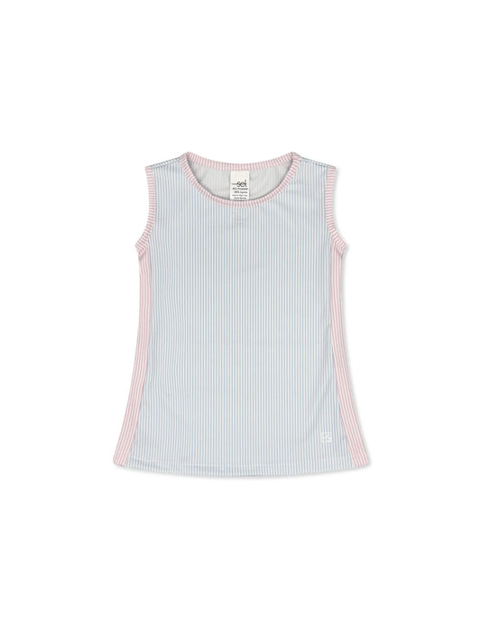 Maddy Tank Blue Ministripe/Pink Ministripe
