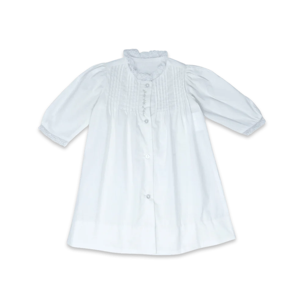 1956 Daygown Blessings White with Floral Embroidery