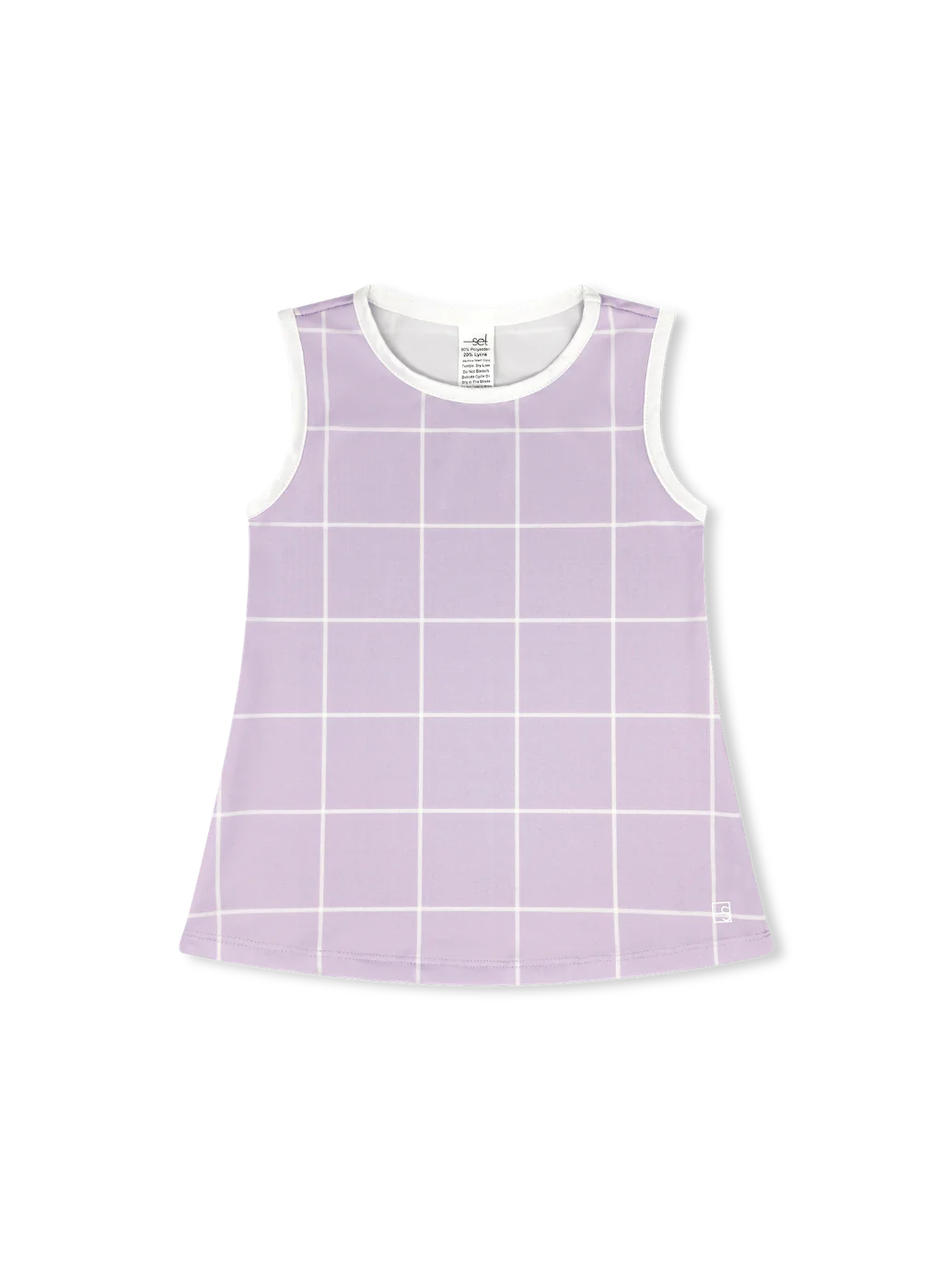 Tori Tank Petal Purple Willington Windowpane/Pure Coconut