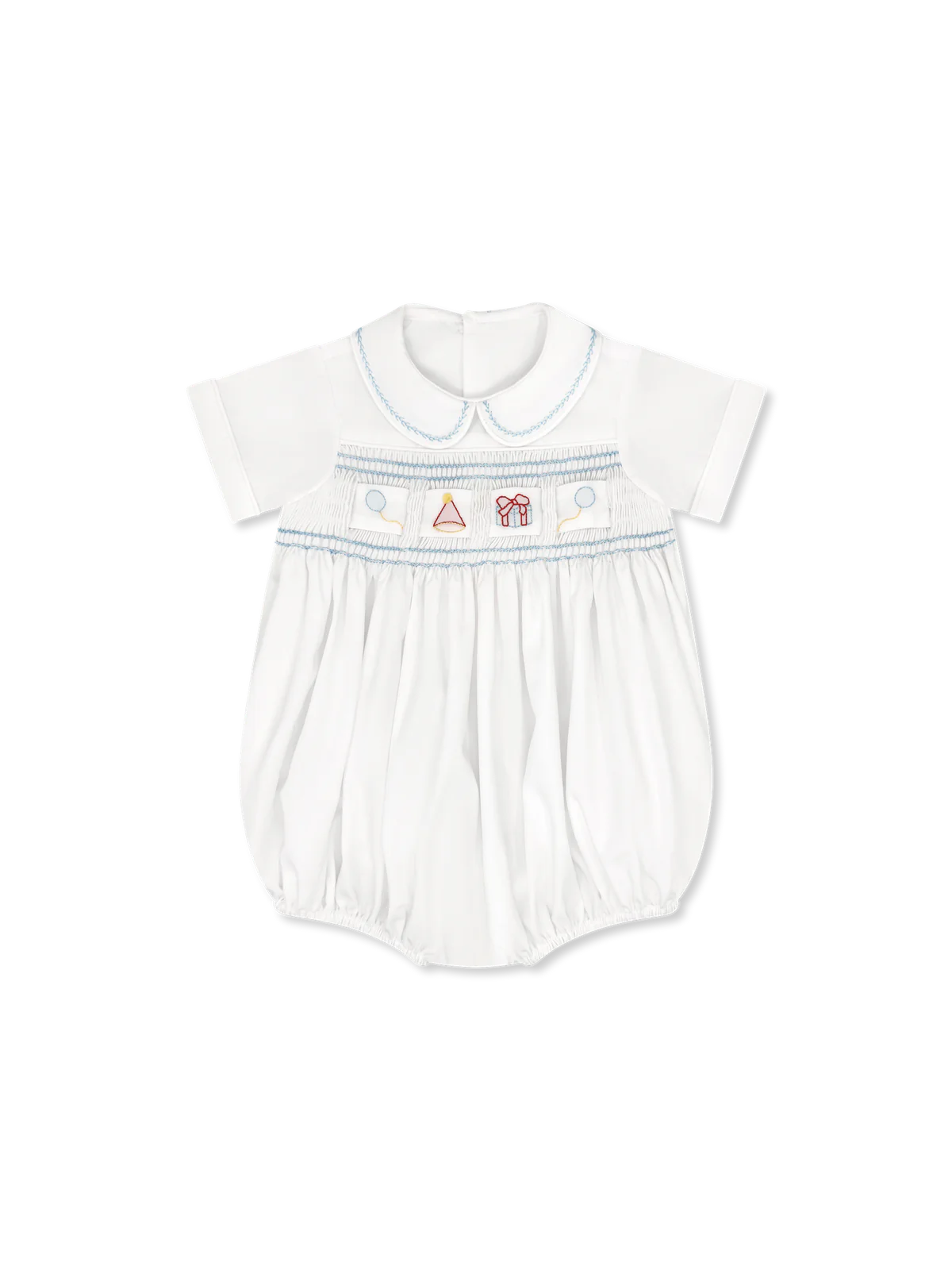 Noah Ribbon Bubble Blessings White/Beaumont Blue