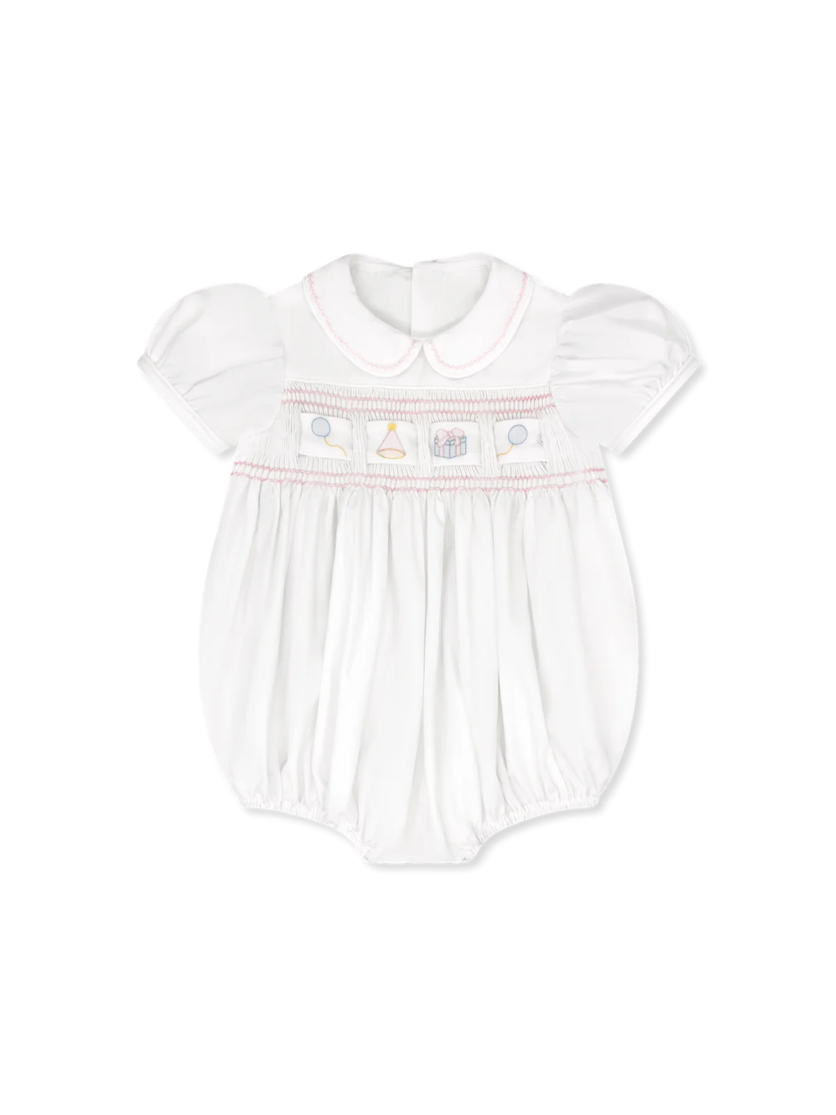 Ruth Ribbon Bubble Blessings White/Pleasant Pink