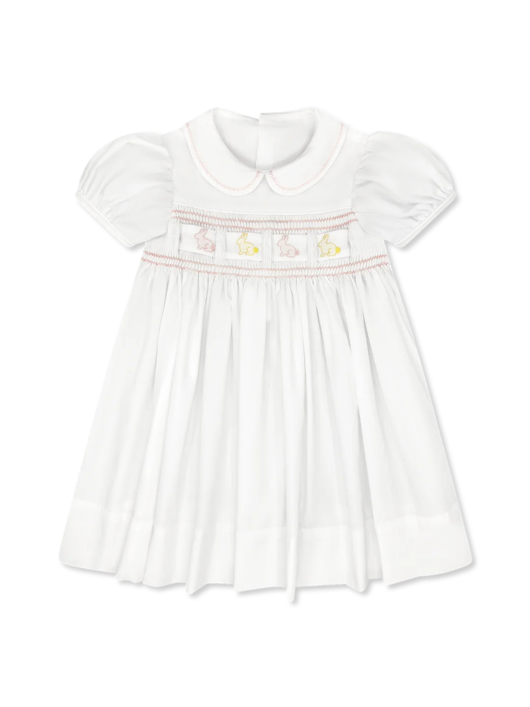 Ruth Ribbon Dress Blessings White/Pleasant Pink