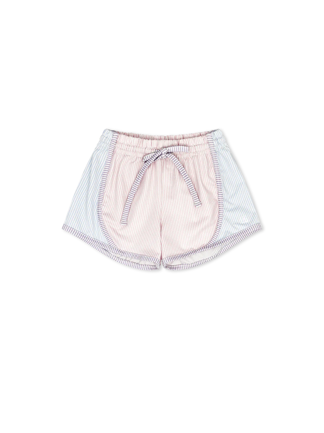 Elise Short Cotton Candy Pink/Blue/Purple Ministripe