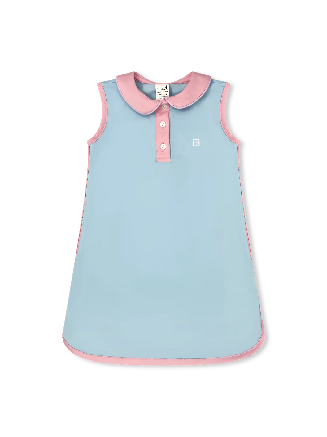 Presley Dress Cotton Candy Blue/ Cotton Candy Pink