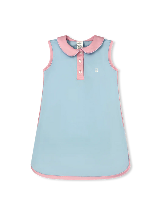 Presley Dress Cotton Candy Blue/ Cotton Candy Pink