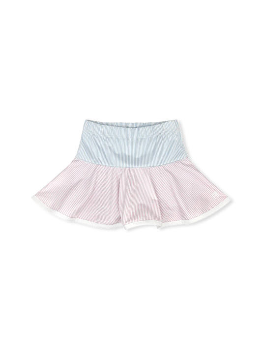 Quinn Skort Pink/Purple/Blue Ministripe