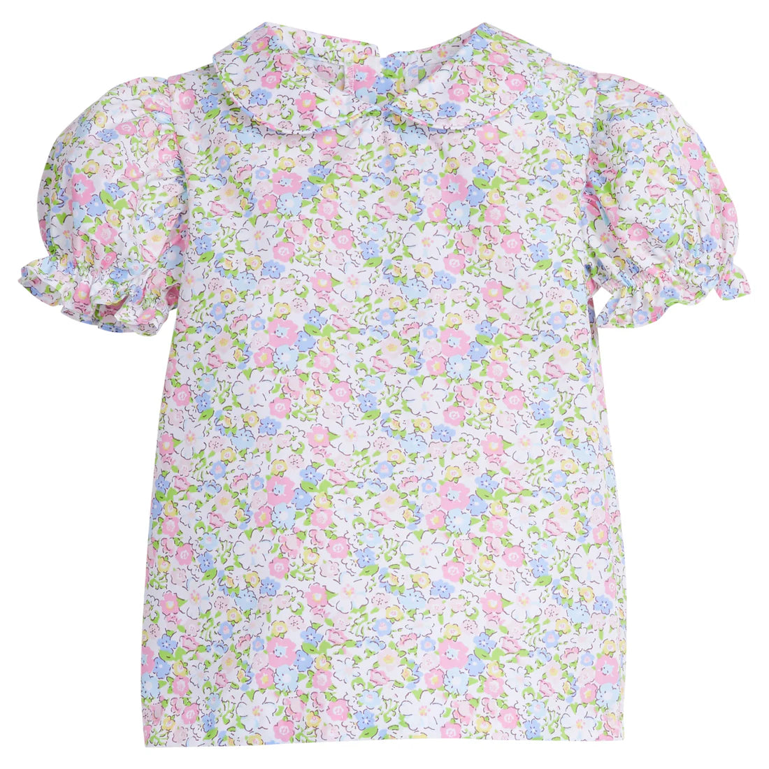 SS Peter Pan Blouse Cheekwood Floral