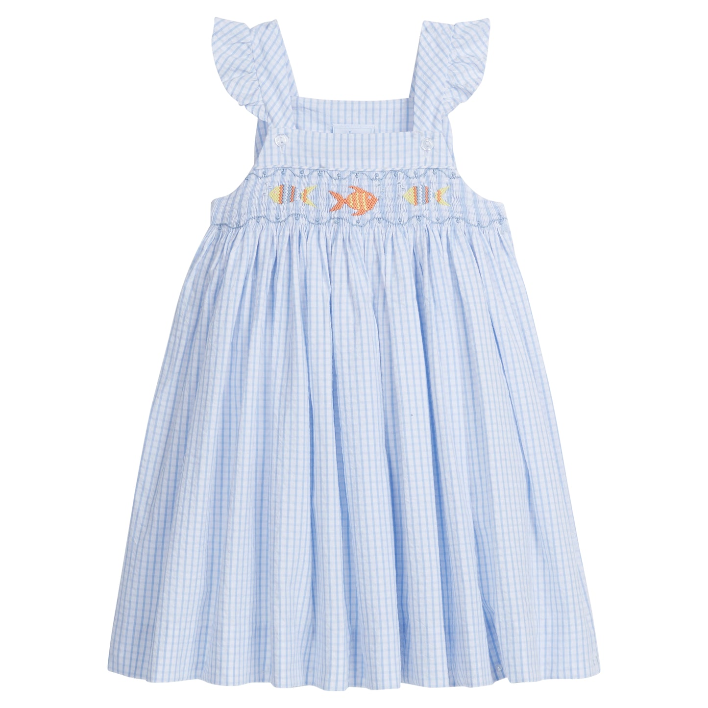 Smocked Lizzy D Dress Fish