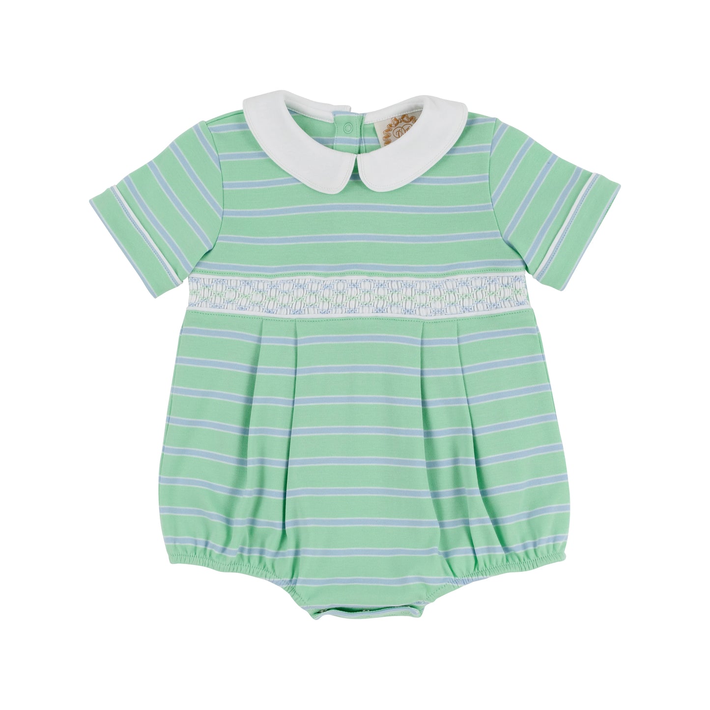 Smocked Bradford Bubble Pima Grace Bay Green/Beale Street Blue/Worth Ave White