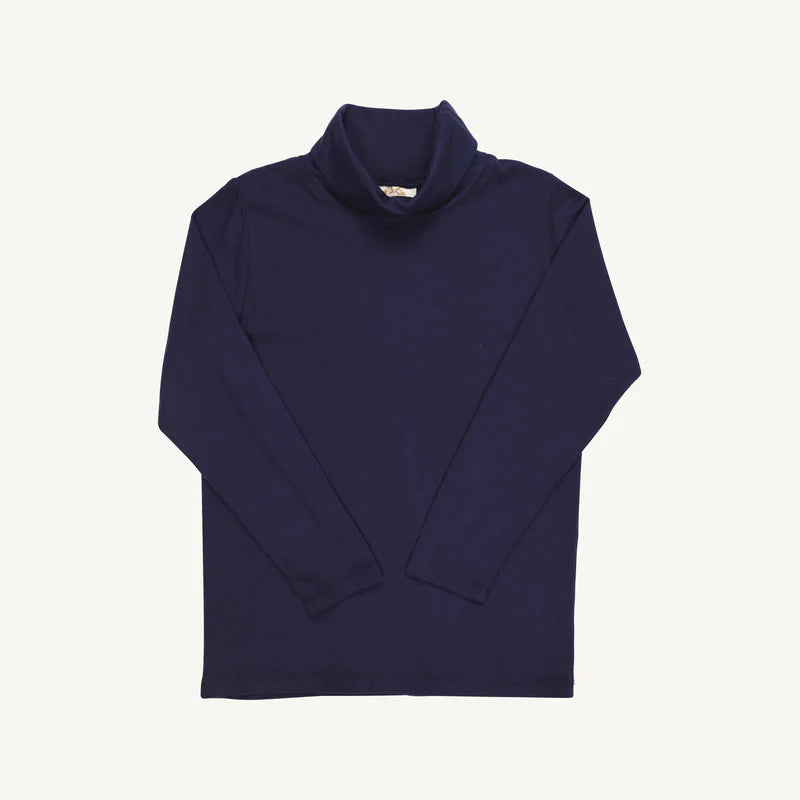 Tatum's Turtleneck Onesie Neck Snaps Navy