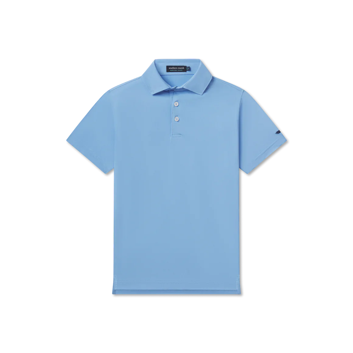 Youth Galway Grid Performance Polo French Blue