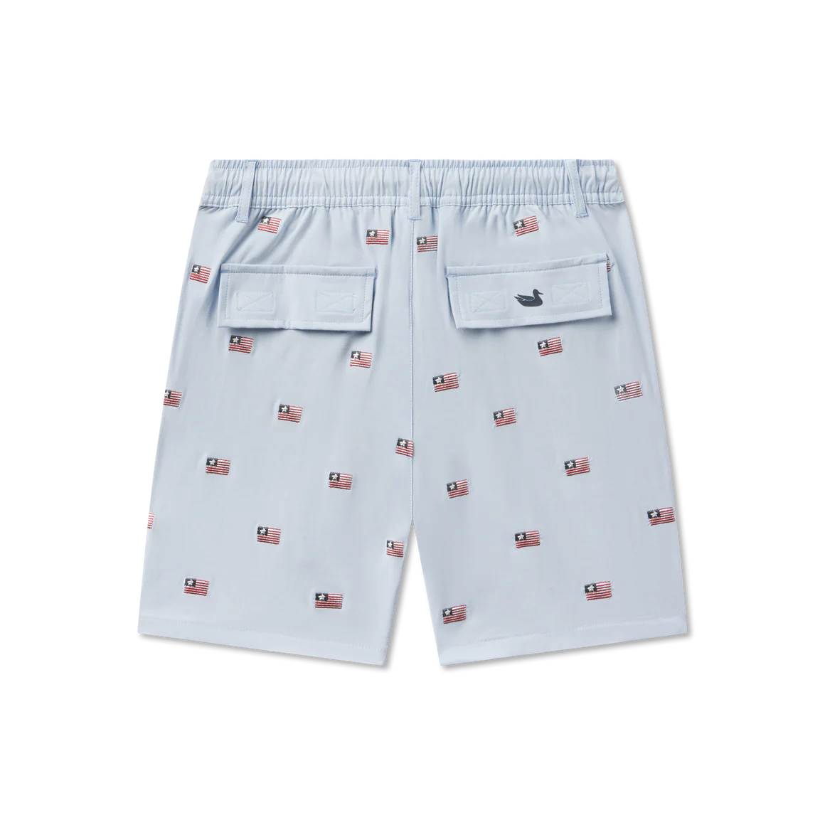 Youth Southern Classics Swim Trunk Chambray Flags Light Blue