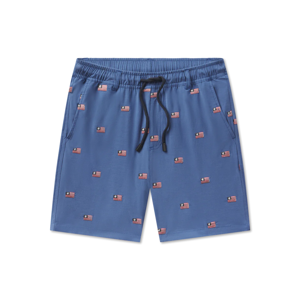 Youth Southern Classics Swim Trunk Chambray Flags Navy