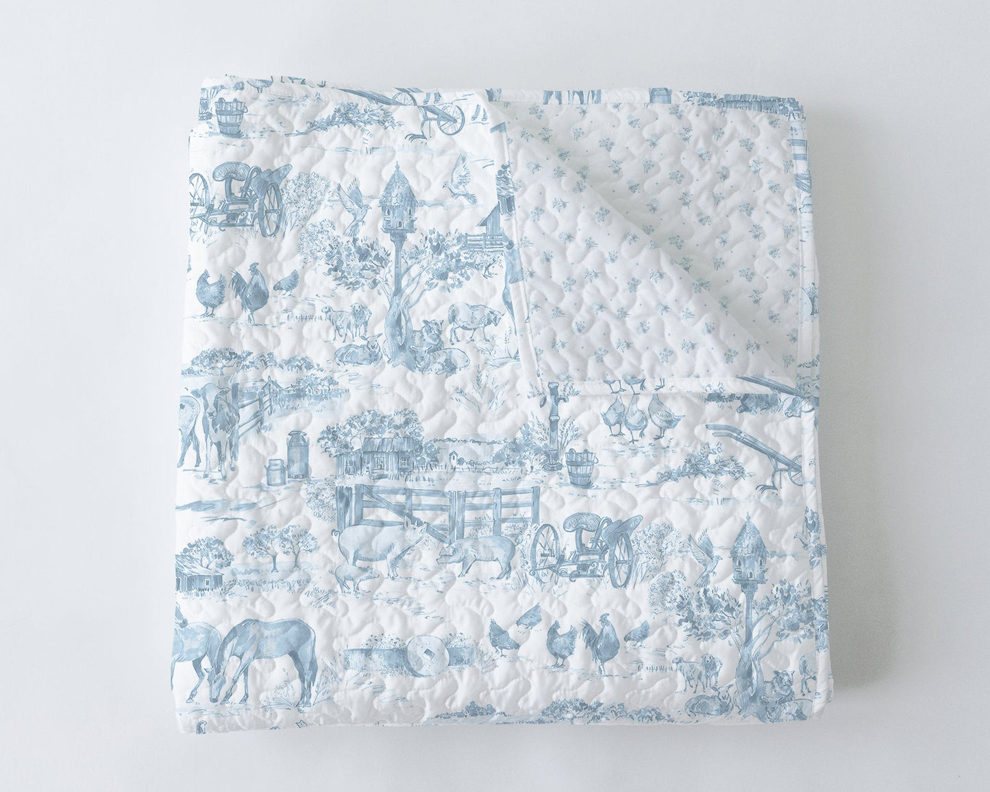 Aledo Toile in Blue Baby Blanket