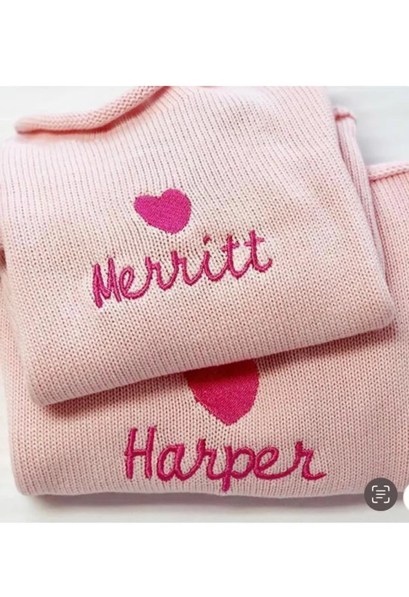 Jersey Rollneck Sweater Pink