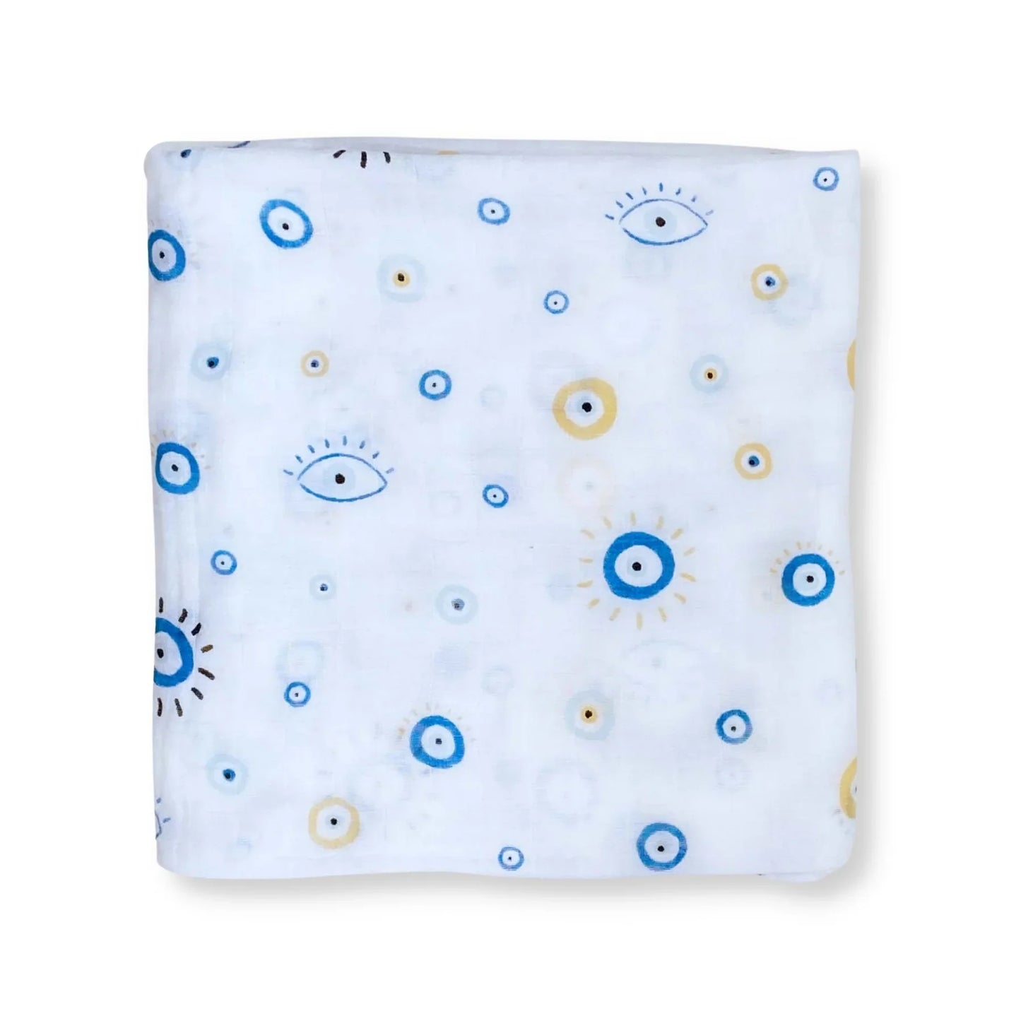 Eye See You Bamboo Muslin Swaddle Blanket