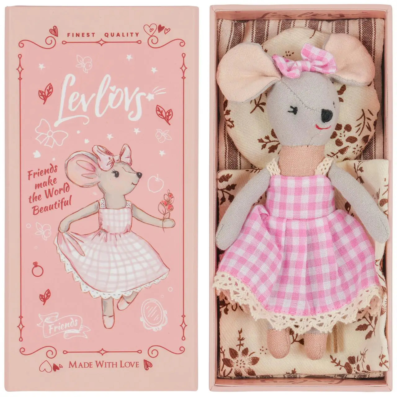 Levlovs Mouse Lulu in A Box with the Bedding Summer Gift