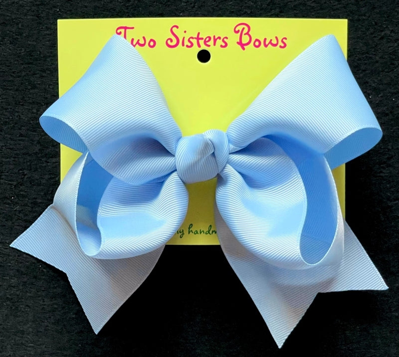 Blue Single Ribbon Bow