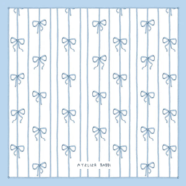 Double Layer Muslin Blanket Ribbon/Blue