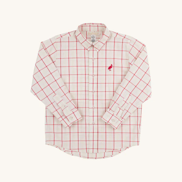 Dean's List Dress Shirt Oak Park Plaid/Richmond Red