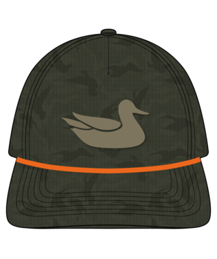 Youth Sabine Rope Hat Duck Camo Dark Olive
