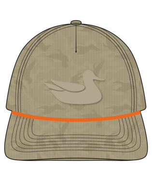 Youth Sabine Rope Hat Duck Camo Khaki