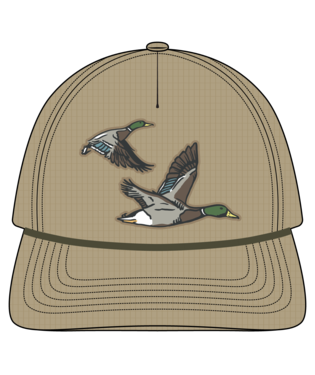 Youth Ensenada Rope Hat Wildlife Ducks Khaki