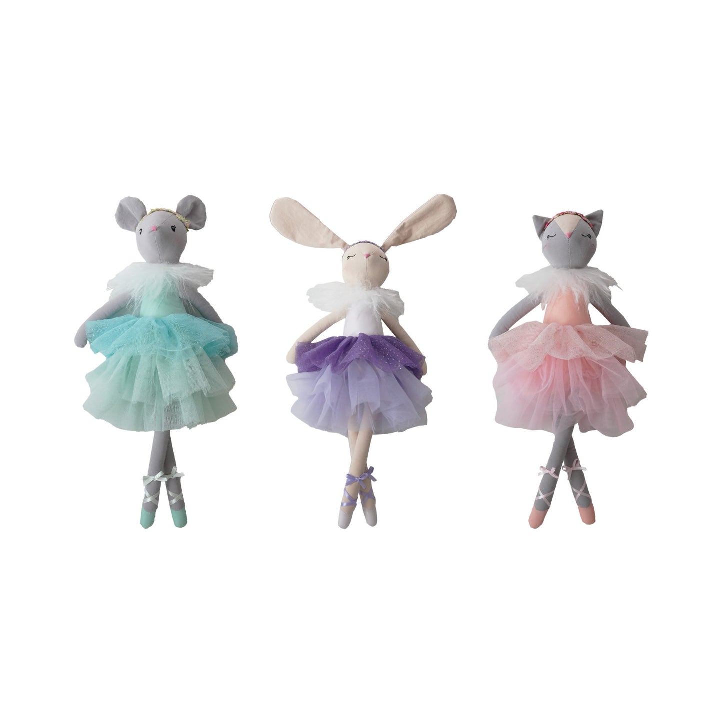 Fabric Animal in Tutu Asst Styles