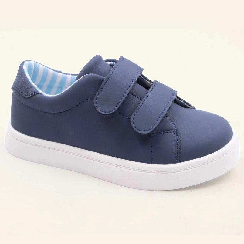 The Leather Shoe in Navy