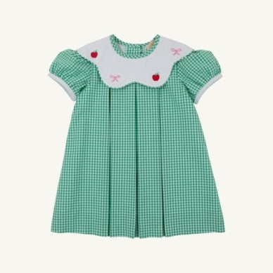 Frenchy Frock Gibson Island Green Mini Gingham