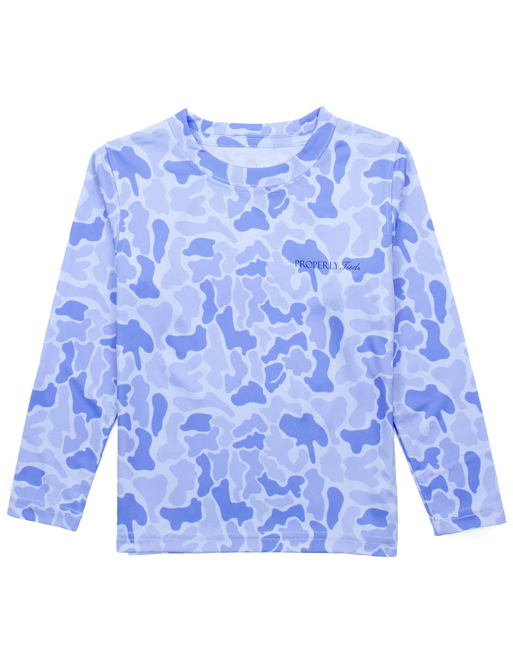 Boys Sportsman Performance Long Sleeve River Camo