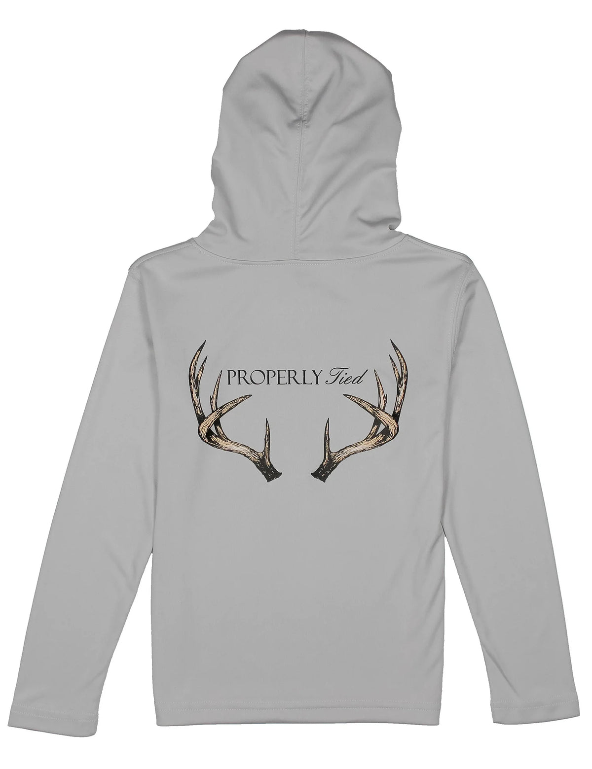Boys Shade Performance Hoodie Vintage Antler Ice Grey